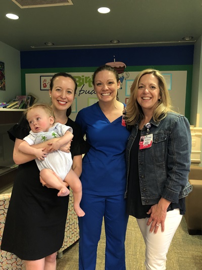 Rhett with Family and Nurse