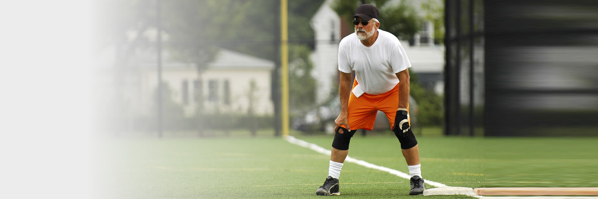 Man on first base