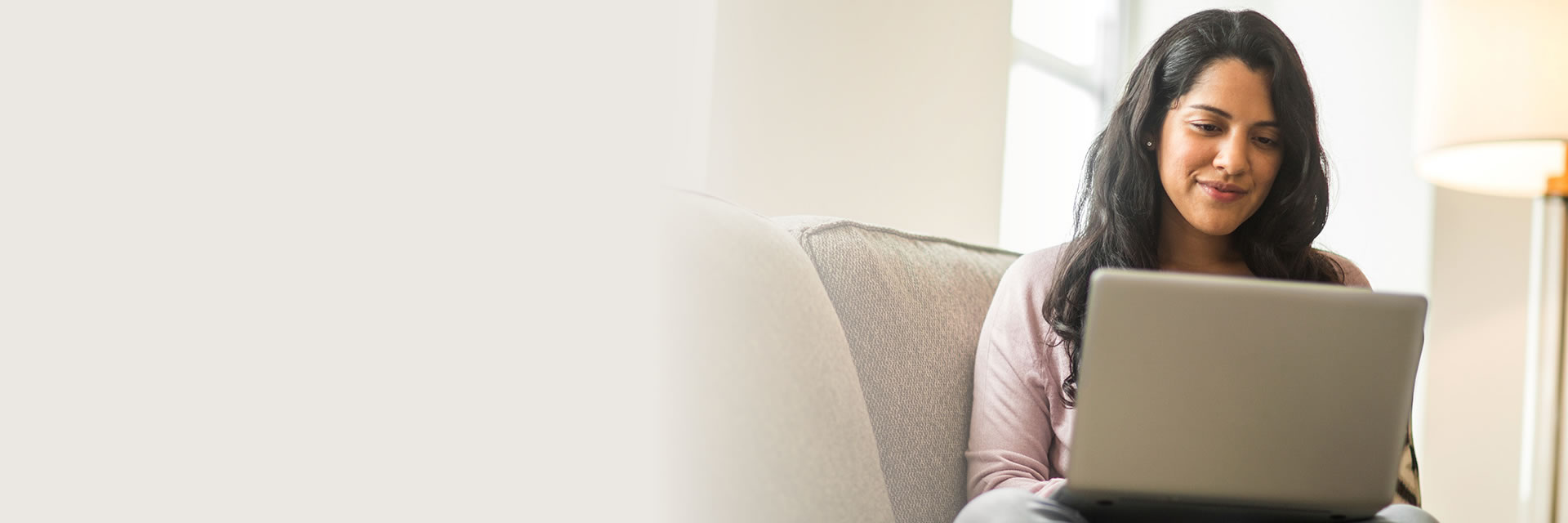 Woman using laptop